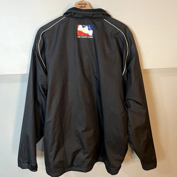 Reebok Indy Racing League Light Windbreaker Jacket in Black Size Large - Picture 9 of 9